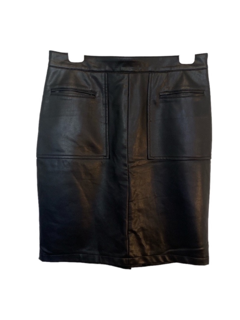 ABS Faux Leather Pencil Skirt